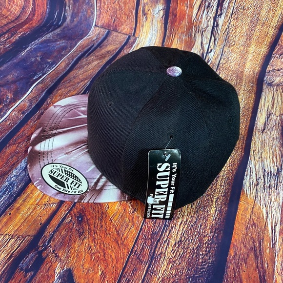 Super Fit Galaxy Print Adjustable Snapback Hat #4 - Picture 2 of 3